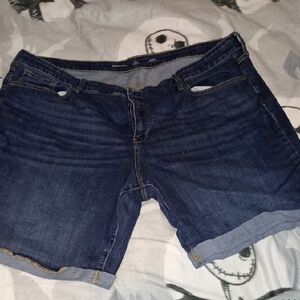 St. John's Bay Dark Blue Jean Shorts